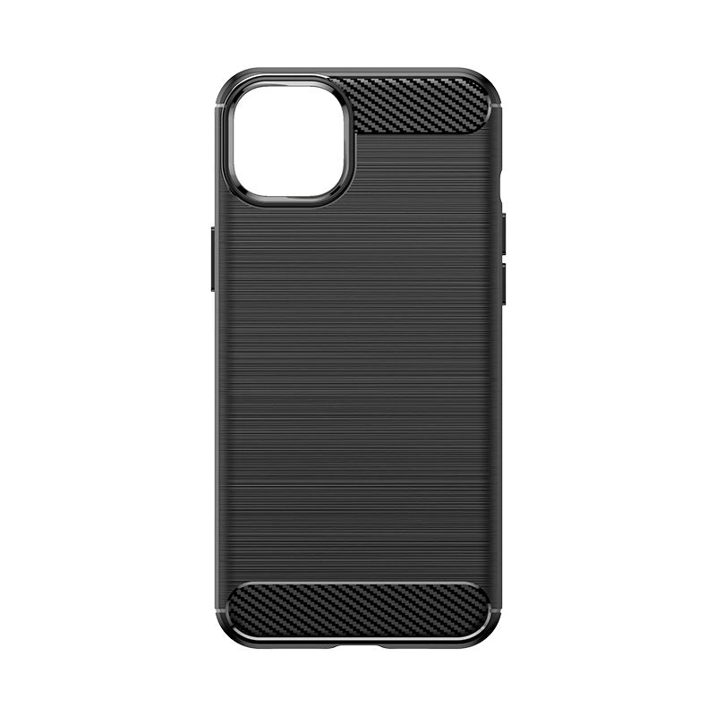 Flexible carbon pattern case for iPhone 15 Plus Carbon Case - black_1