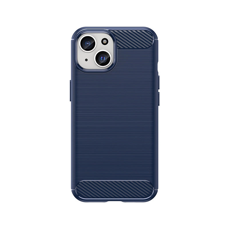 Flexible Carbon Case with a carbon pattern for iPhone 15 - blue_0