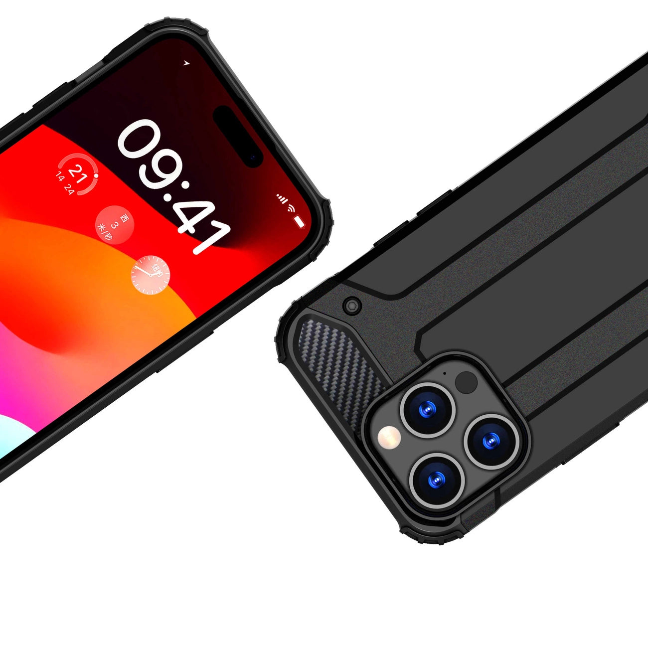 iPhone 15 Pro Max Hybrid Armor case - black_2