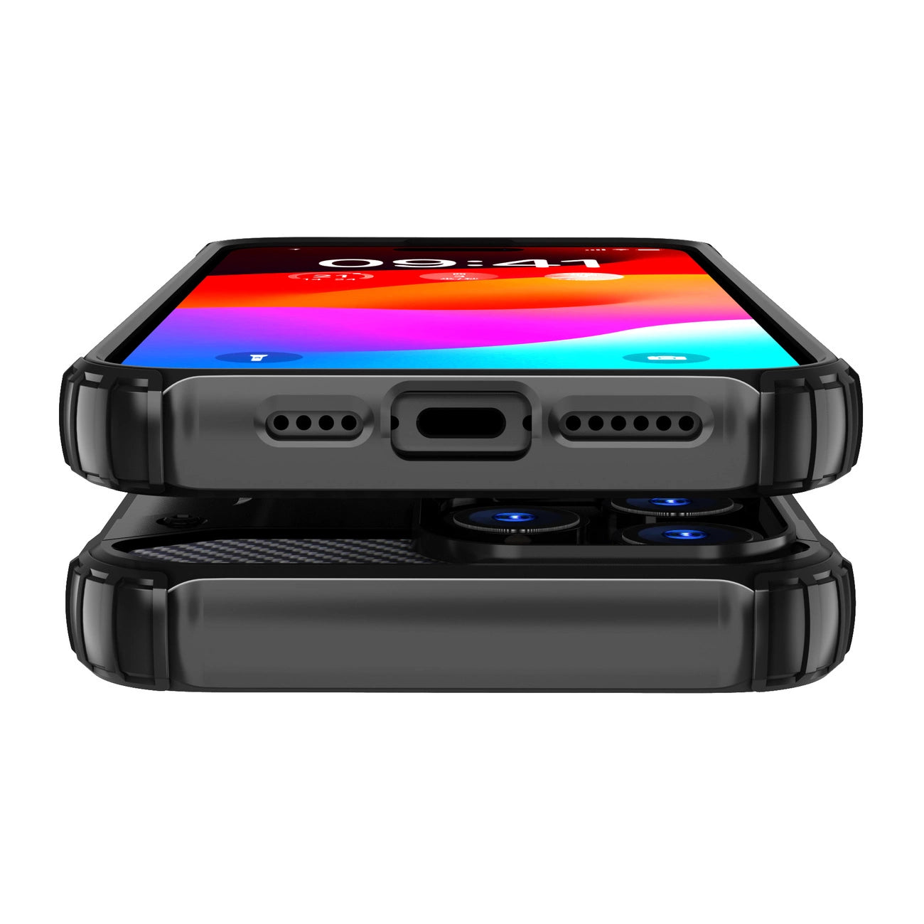 iPhone 15 Pro Hybrid Armor case - black_6