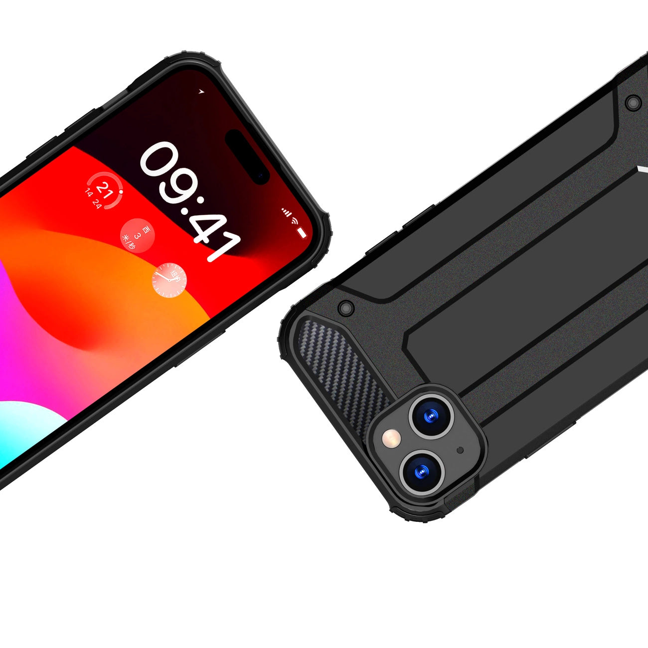 iPhone 15 Plus Hybrid Armor case - blue_2