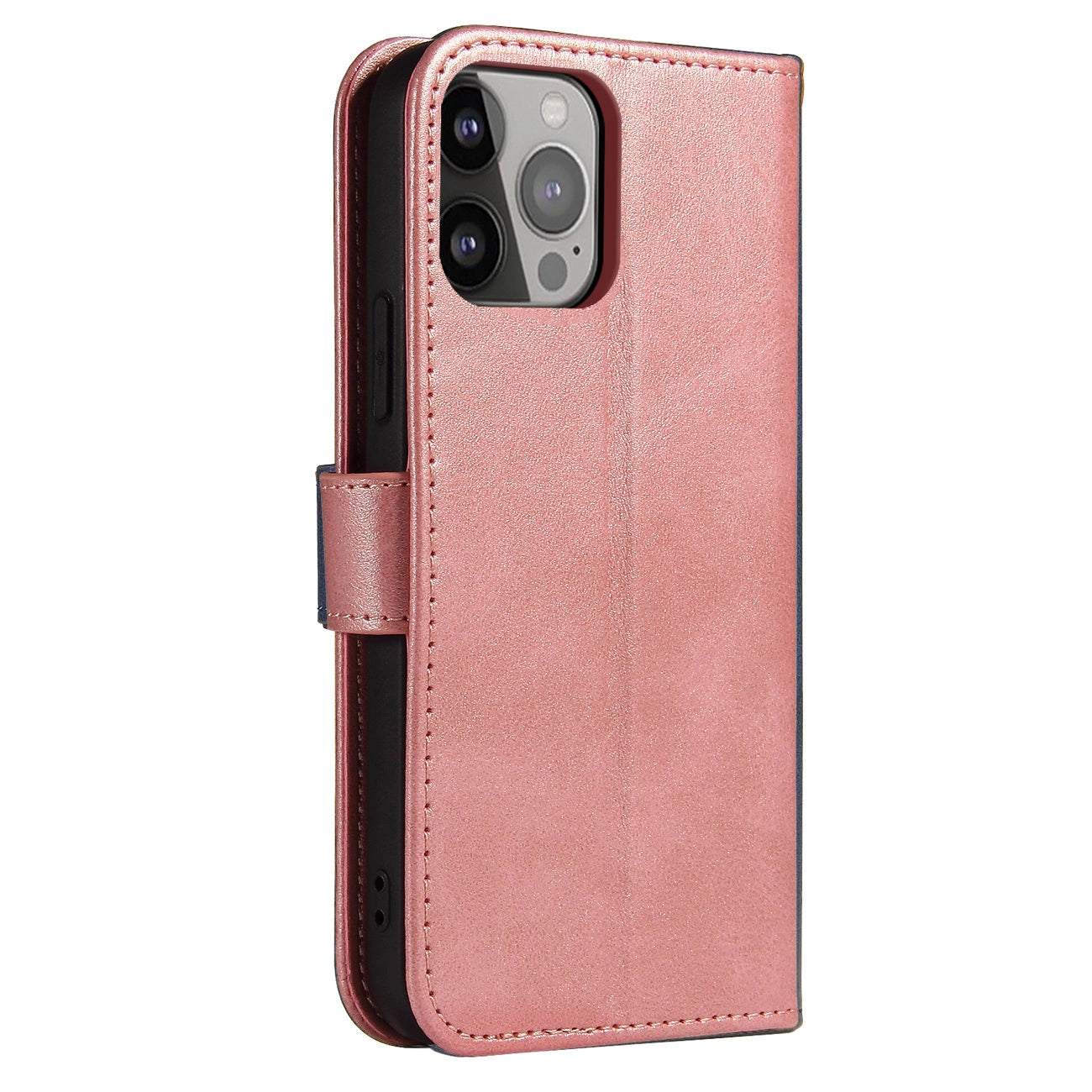Wallet Case with Stand for iPhone 15 Pro Magnet Case - Pink_3