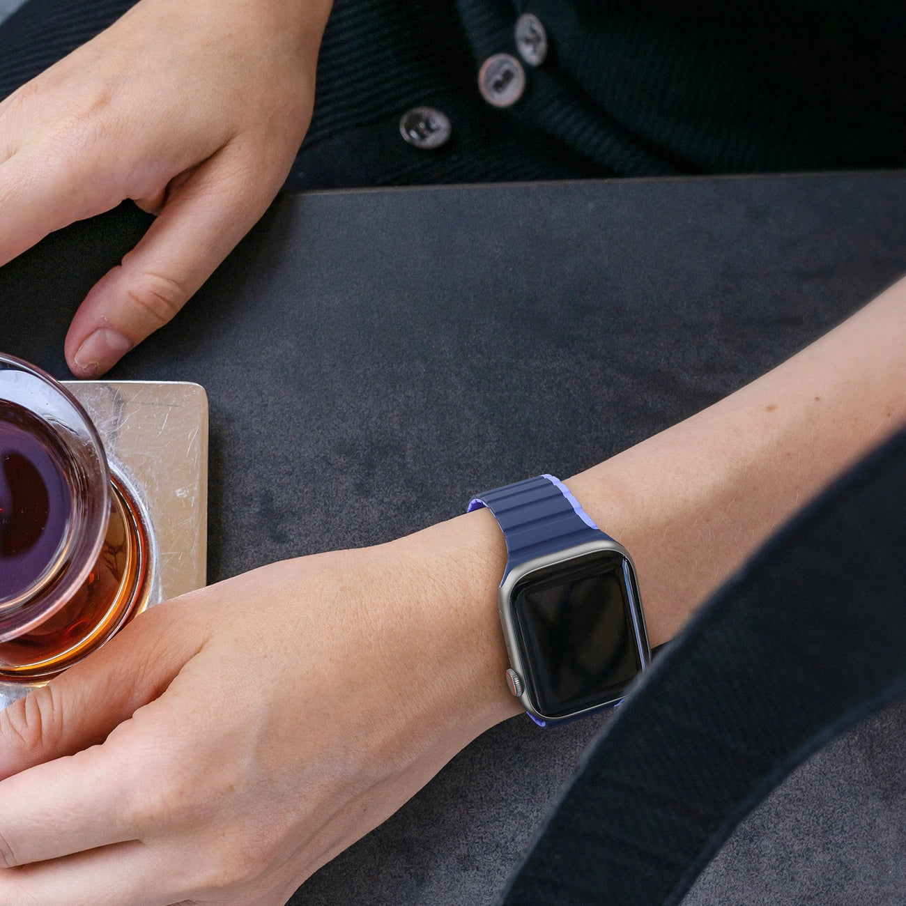 Magnetic Apple Watch SE, 9, 8, 7, 6, 5, 4, 3, 2, 1 (41, 40, 38 mm) Dux Ducis Strap (LD Version) - blue_9