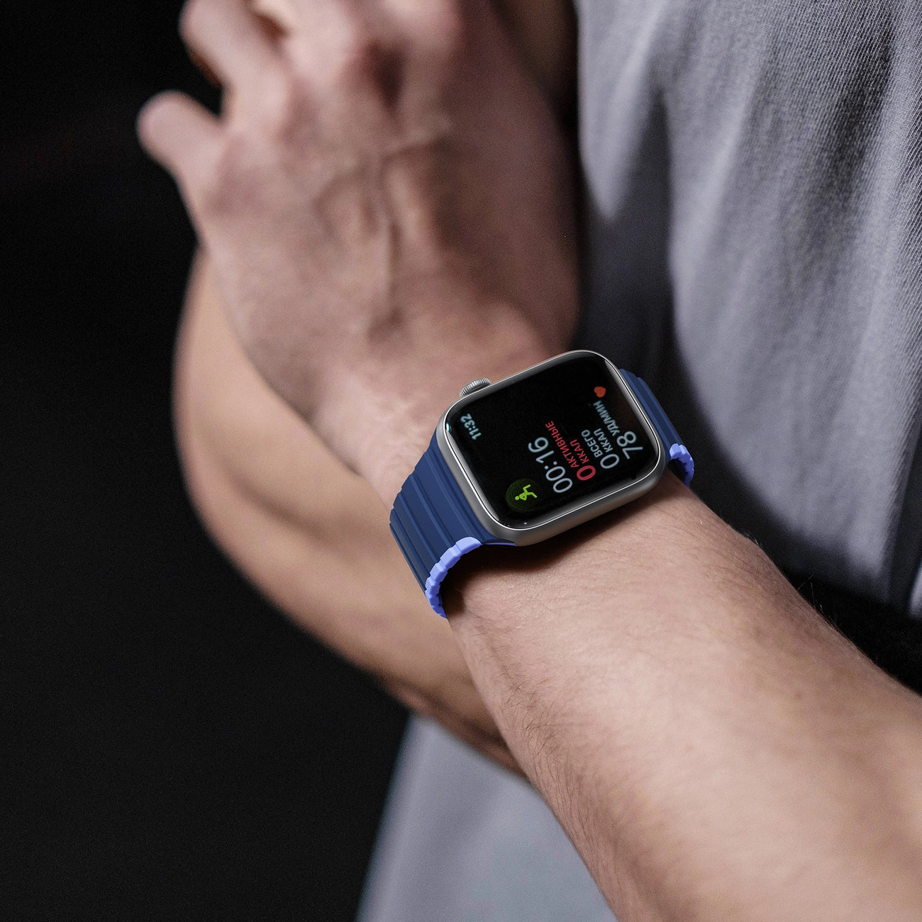 Magnetic Apple Watch SE, 9, 8, 7, 6, 5, 4, 3, 2, 1 (41, 40, 38 mm) Dux Ducis Strap (LD Version) - blue_5