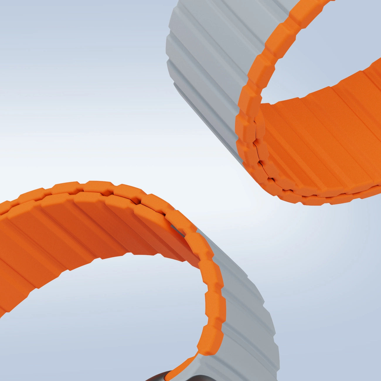 Magnetic Apple Watch SE, 9, 8, 7, 6, 5, 4, 3, 2, 1 (41, 40, 38 mm) Dux Ducis Strap (LD Version) - gray-orange_7
