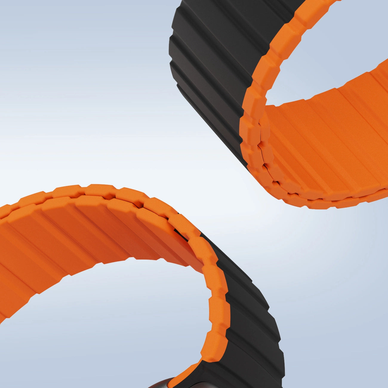 Magnetic Apple Watch SE, 9, 8, 7, 6, 5, 4, 3, 2, 1 (41, 40, 38 mm) Dux Ducis Strap (LD Version) - black and orange_7