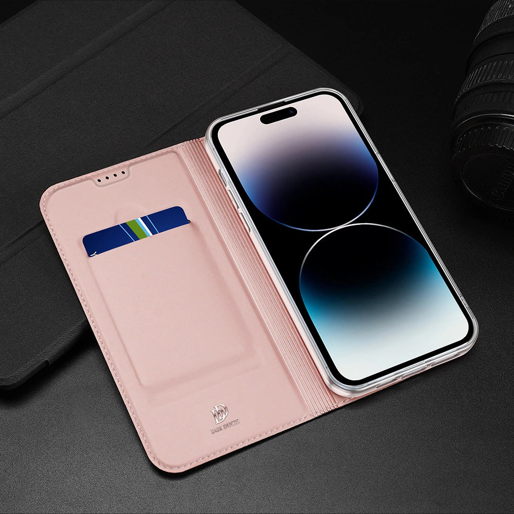 Dux Ducis Skin Pro Wallet Case for iPhone 15 Pro Max - Pink_15