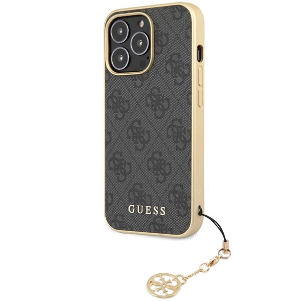 Guess 4G Charms Collection case for iPhone 14 Pro Max - gray_1