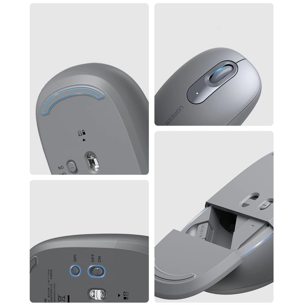 Ugreen MU105 USB 2.4GHz wireless mouse - gray_3