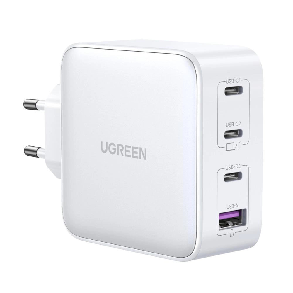GaN Fast Charger 3xUSB C / USB 100W PPS Ugreen CD226 - White_0