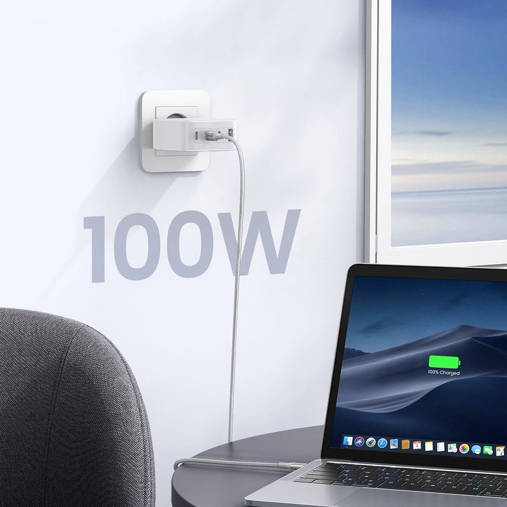 GaN Fast Charger 3xUSB C / USB 100W PPS Ugreen CD226 - White_5