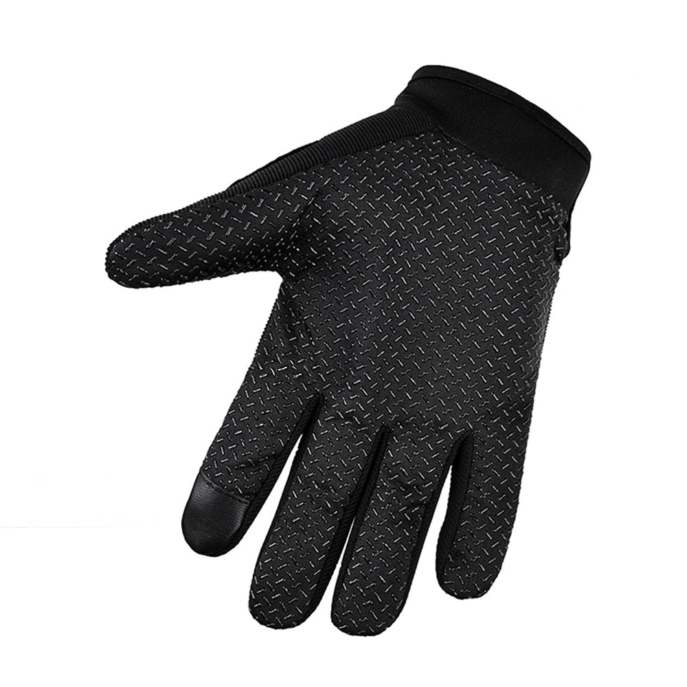 Motorcycle phone gloves with knuckle protector – black_4