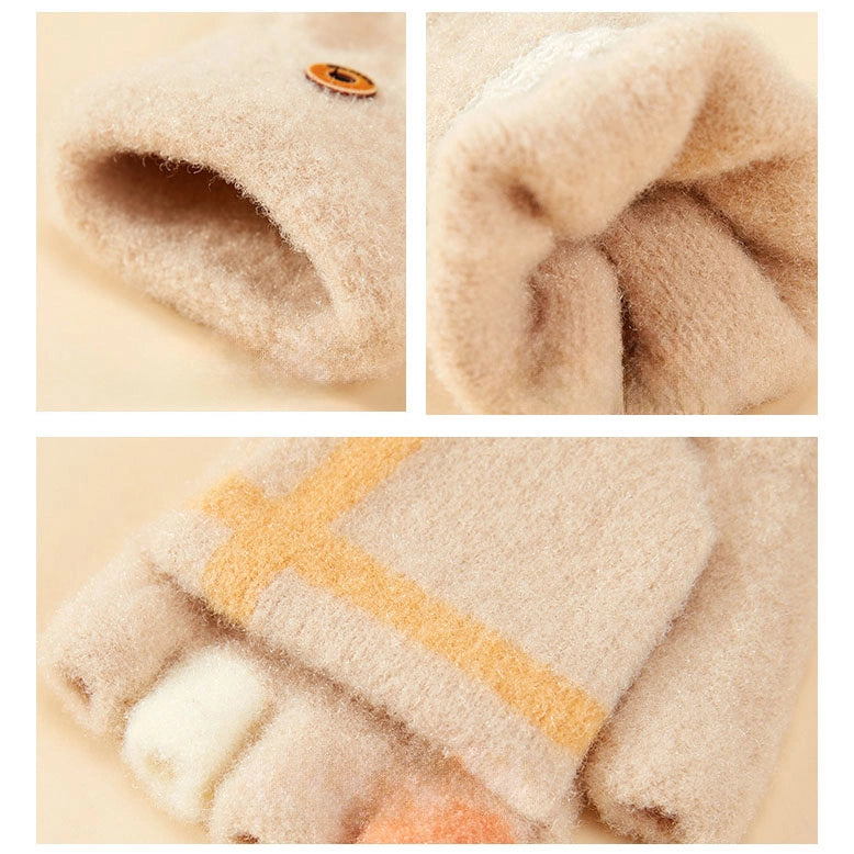 Women's/children's winter phone gloves - gray_2