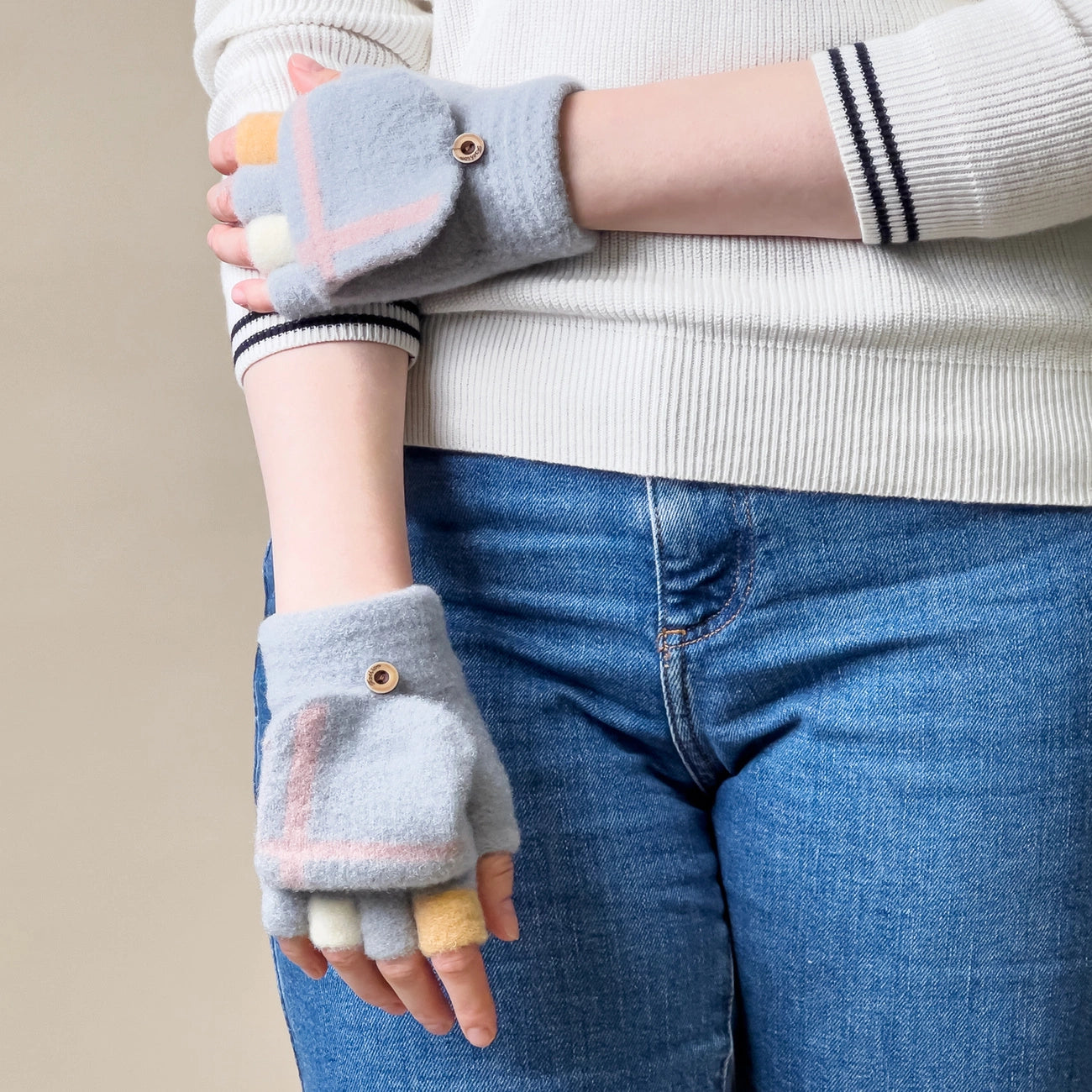 Women's/children's winter phone gloves - gray_6