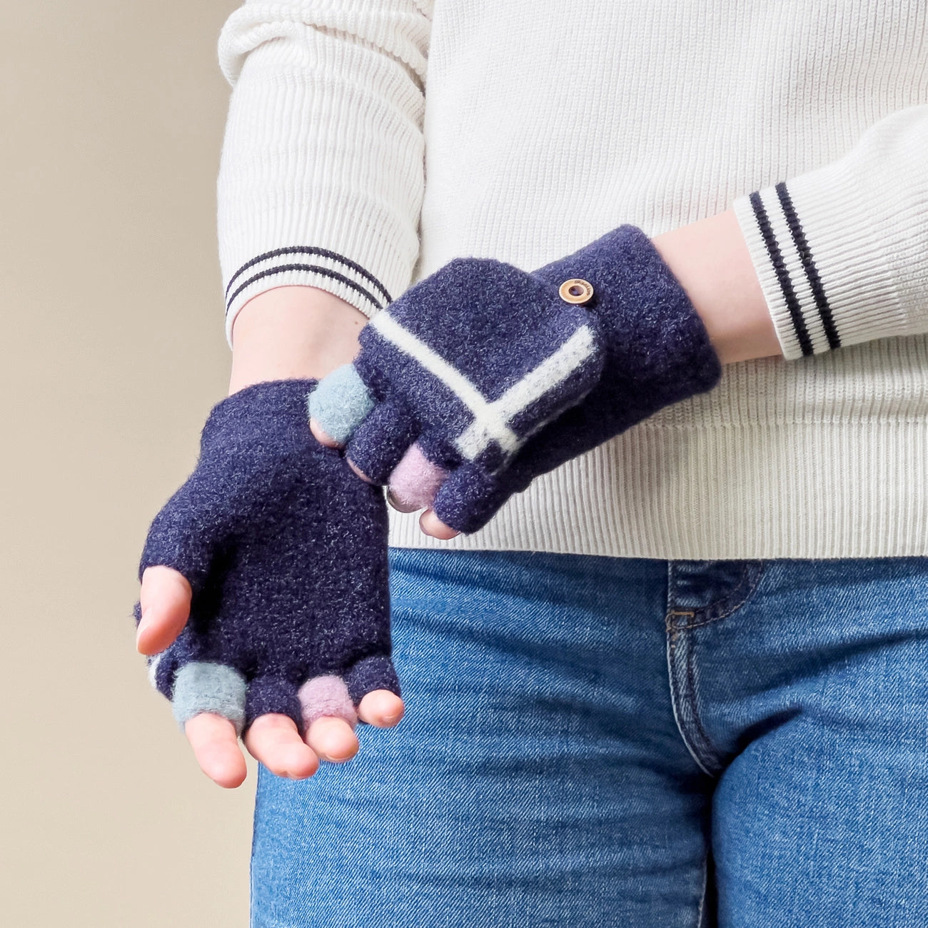 Women's/children's winter phone gloves - black_3