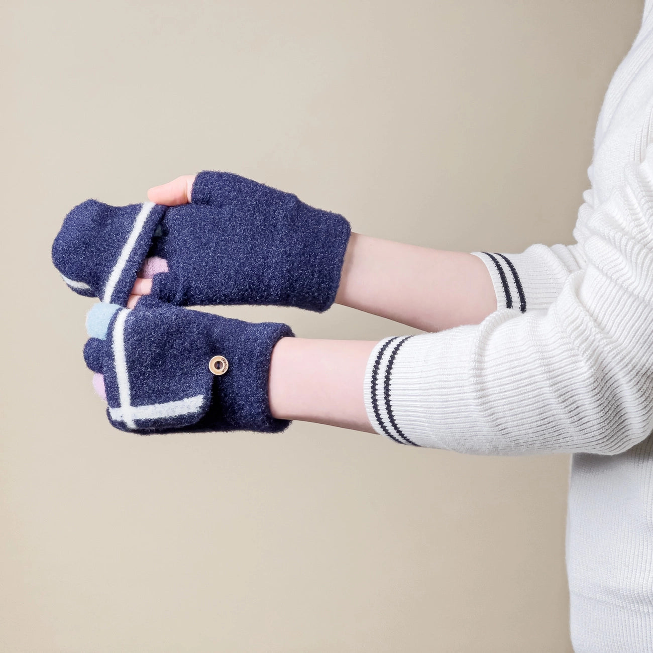 Women's/children's winter phone gloves - black_5