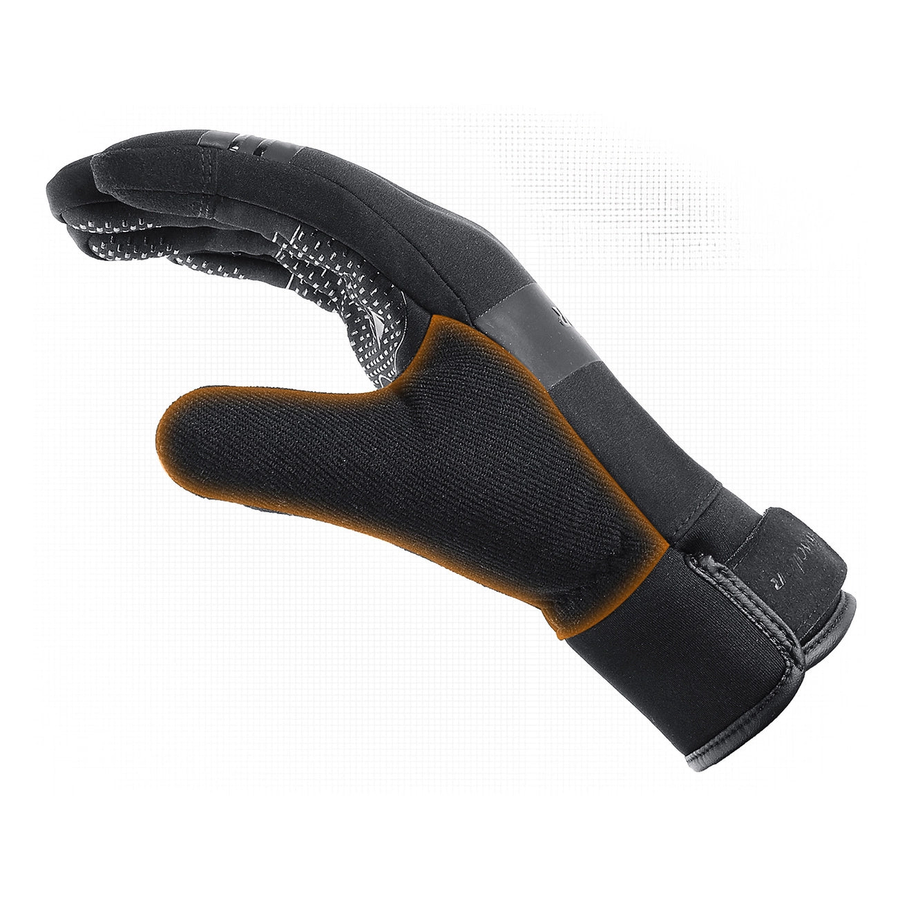 Insulated sports phone gloves (size XL) - black_1
