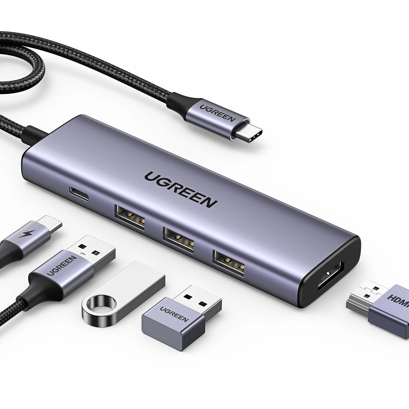UGREEN Revodok 5-in-1 4K HDMI USB-C Hub mit 3x USB-A 3.0_1