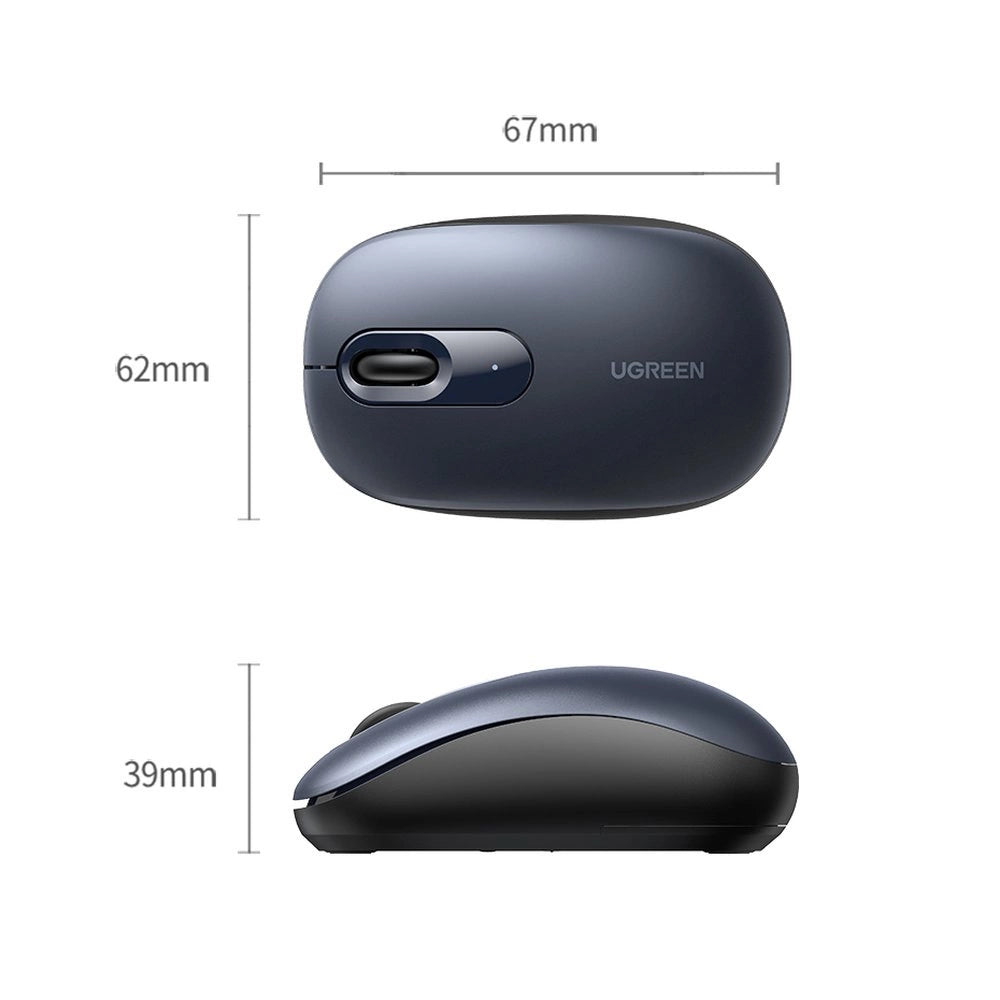 Ugreen MU105 2.4GHz USB wireless mouse - navy blue_10