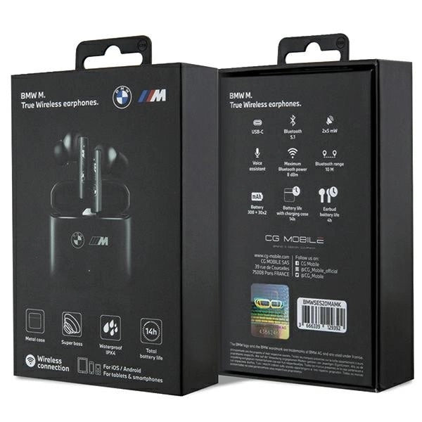BMW Bluetooth headphones BMWSES20MAMK TWS + docking station black/black M Collection_4