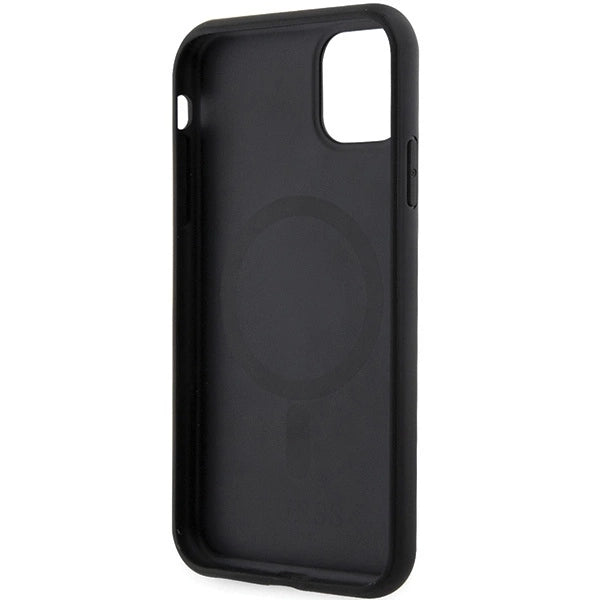 Guess GUHMN61HGCFSEK iPhone 11 / Xr 6.1" black/black hardcase GCube Stripes MagSafe_6