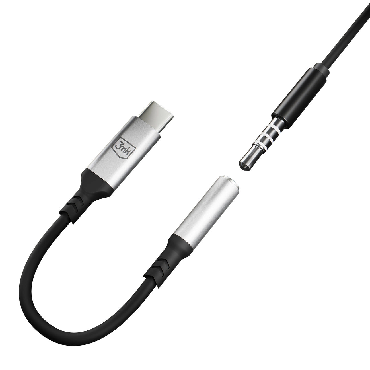 3mk USB-C adapter - 3.5 mm minijack - silver_9