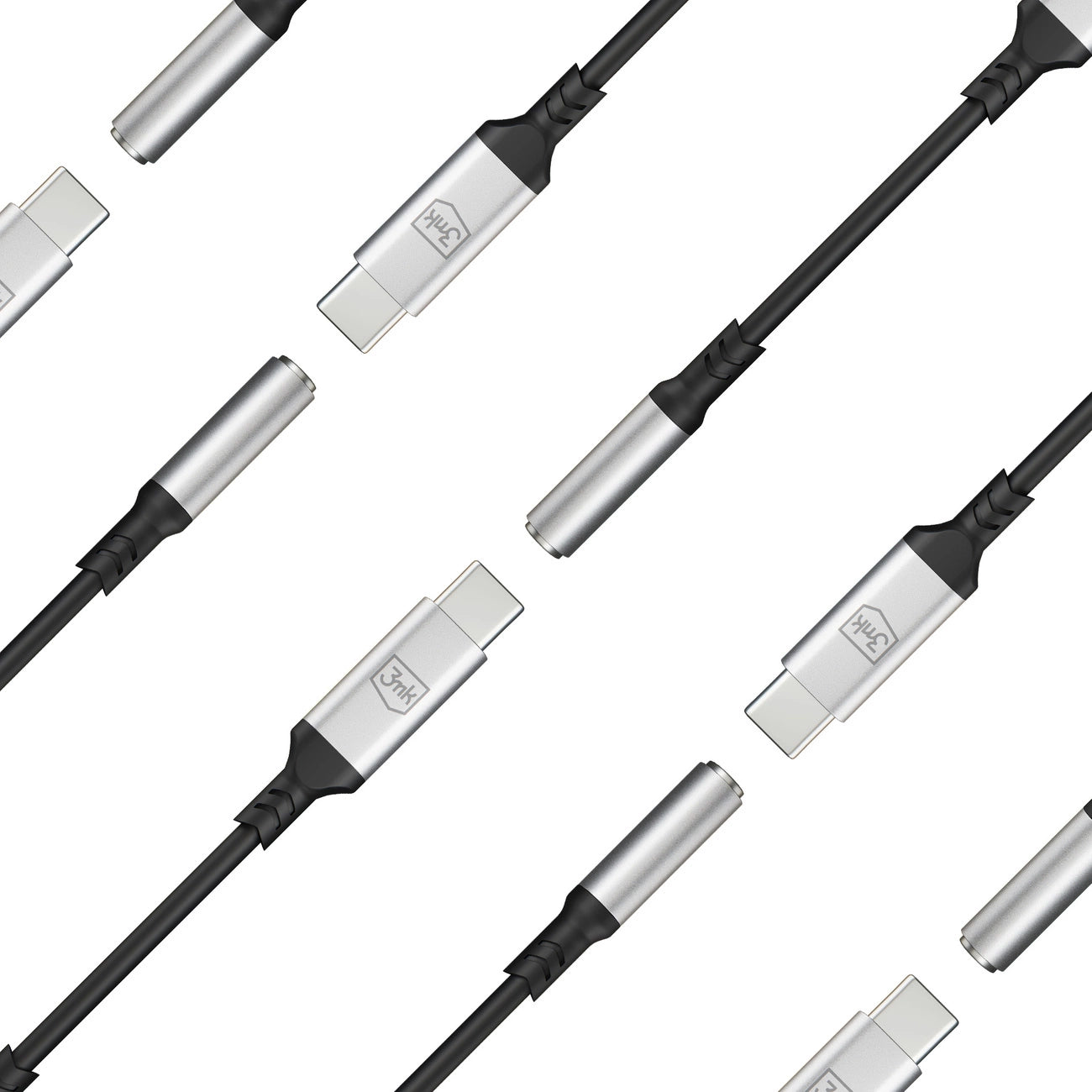 3mk USB-C adapter - 3.5 mm minijack - silver_12