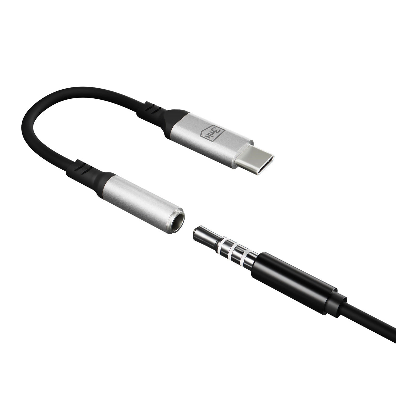3mk USB-C adapter - 3.5 mm minijack - silver_4