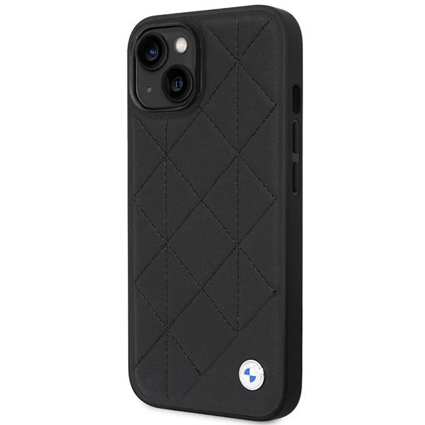 Case BMW BMHCP14S22RQDK iPhone 14 6.1" black/black Leather Quilted_1