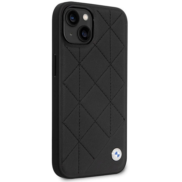 Case BMW BMHCP14S22RQDK iPhone 14 6.1" black/black Leather Quilted_3