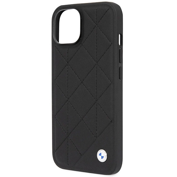 Case BMW BMHCP14S22RQDK iPhone 14 6.1" black/black Leather Quilted_5