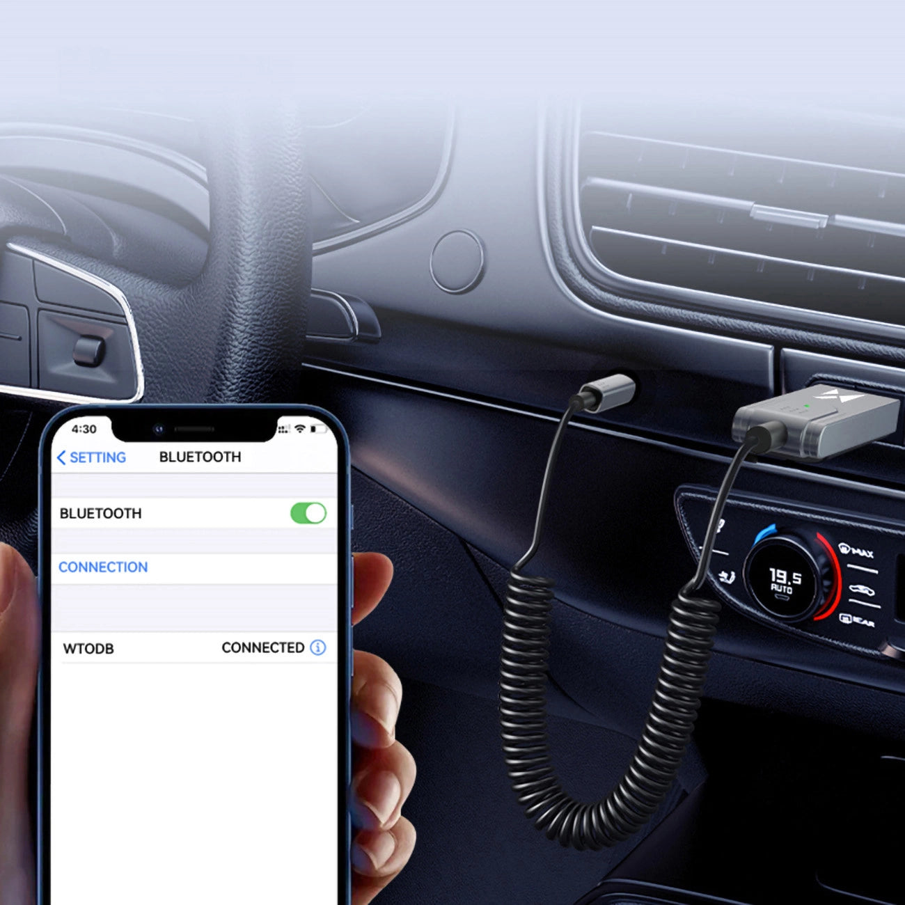 Wozinsky WTODB Bluetooth 5.3 audio adapter / AUX audio receiver_9