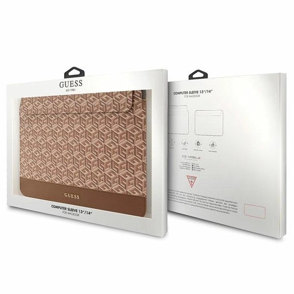 Guess GCube Stripes case for a 14" laptop - brown_3