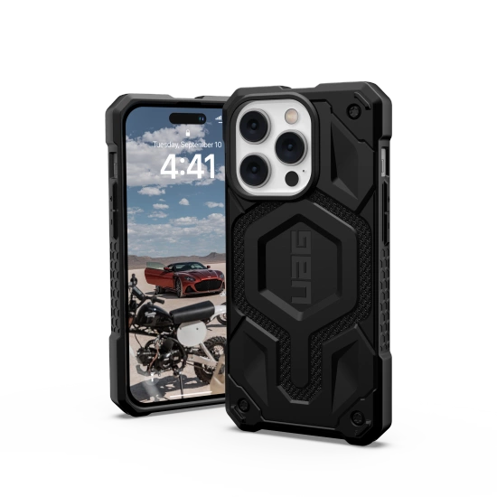 UAG Monarch MagSafe case for iPhone 14 Pro - black kevlar_1