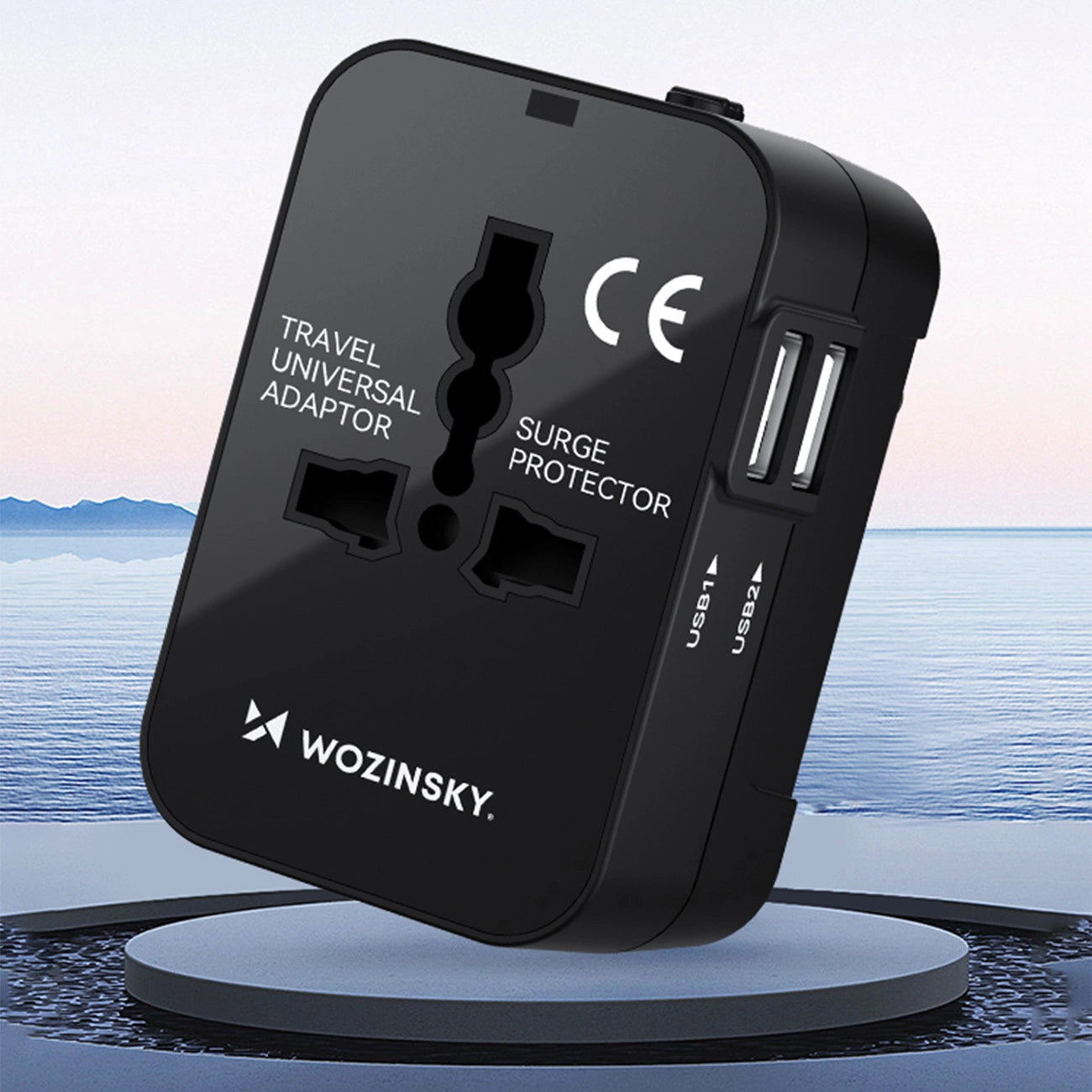 Wozinsky WUTWC travel adapter universal 24W EU / US / AUS / UK / 2x USB-A - black_9