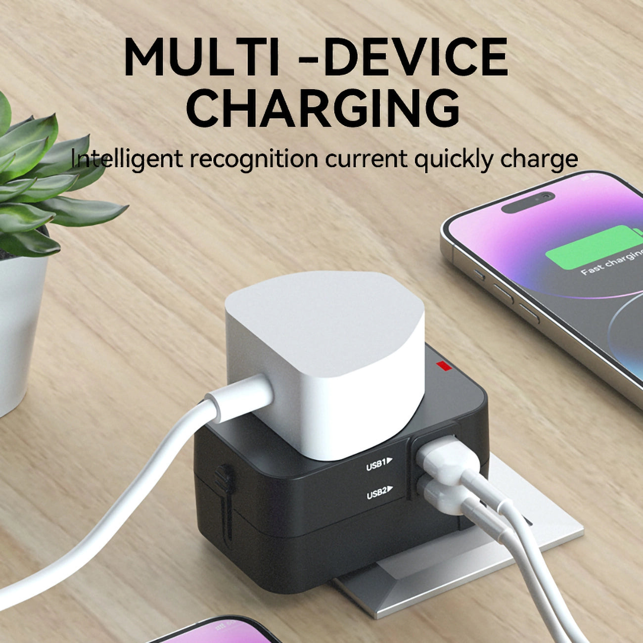 Wozinsky WUTWC travel adapter universal 24W EU / US / AUS / UK / 2x USB-A - black_8