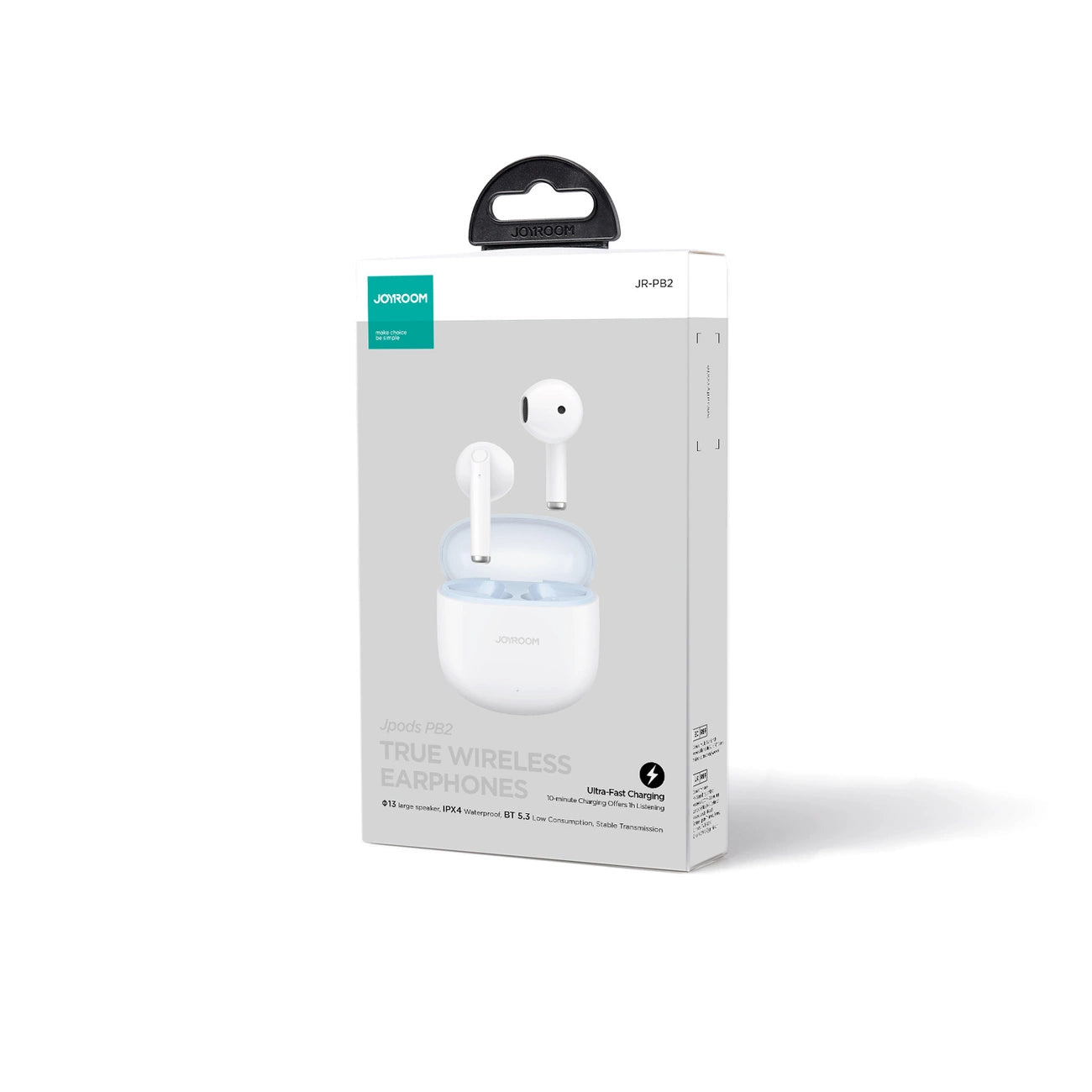 TWS Joyroom Jpods Series JR-PB2 IPX4 Wireless Earphones - White_2