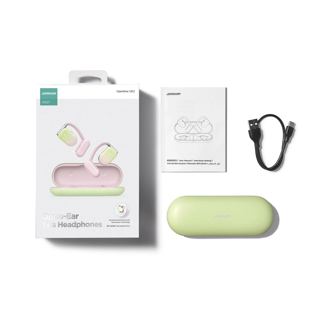 Wireless Open-Ear Headphones Joyroom JR-OE2 (Pink)_7