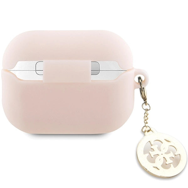 Guess GUAP23DSLGHDP AirPods Pro 2 cover pink/pink 3D Rubber 4G Diamond Charm_1
