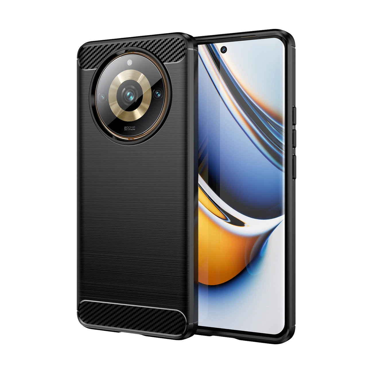 Flexible carbon pattern case for Realme 11 Pro / 11 Pro+ Carbon Case - black_0