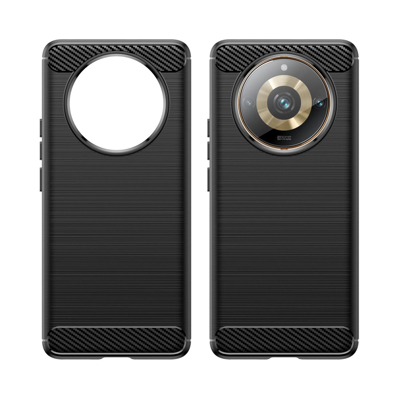 Flexible carbon pattern case for Realme 11 Pro / 11 Pro+ Carbon Case - black_1