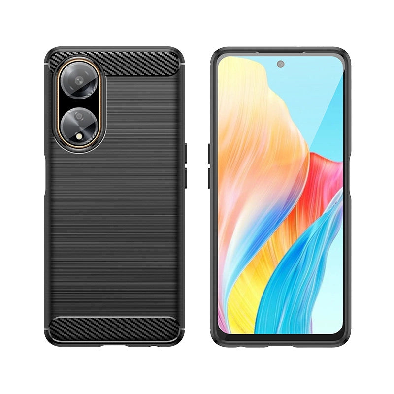 Flexible carbon pattern case for Oppo A98 5G Carbon Case - black_2