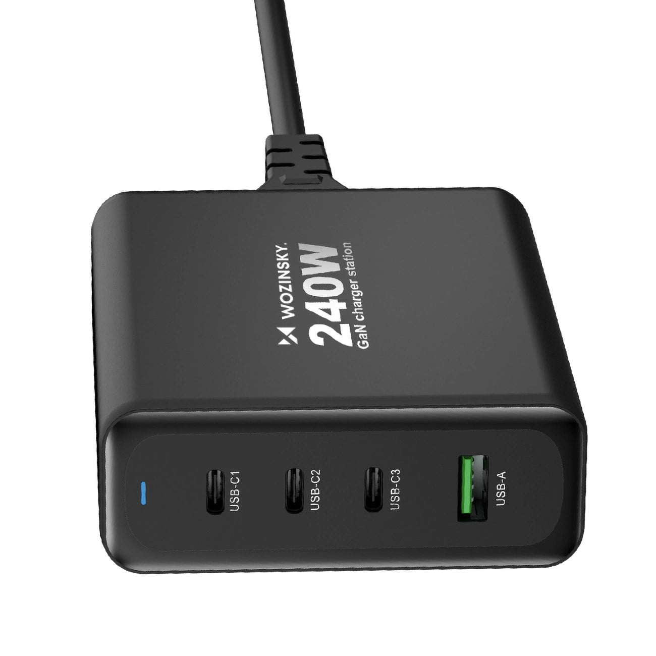 GaN Wozinsky WGCSB 240W USB-A / 3 x USB-C Wall Charger - Black_3