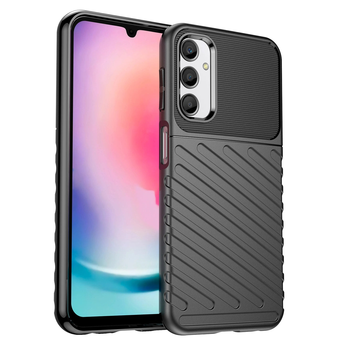 Armored Samsung M34 Thunder Case - black_1