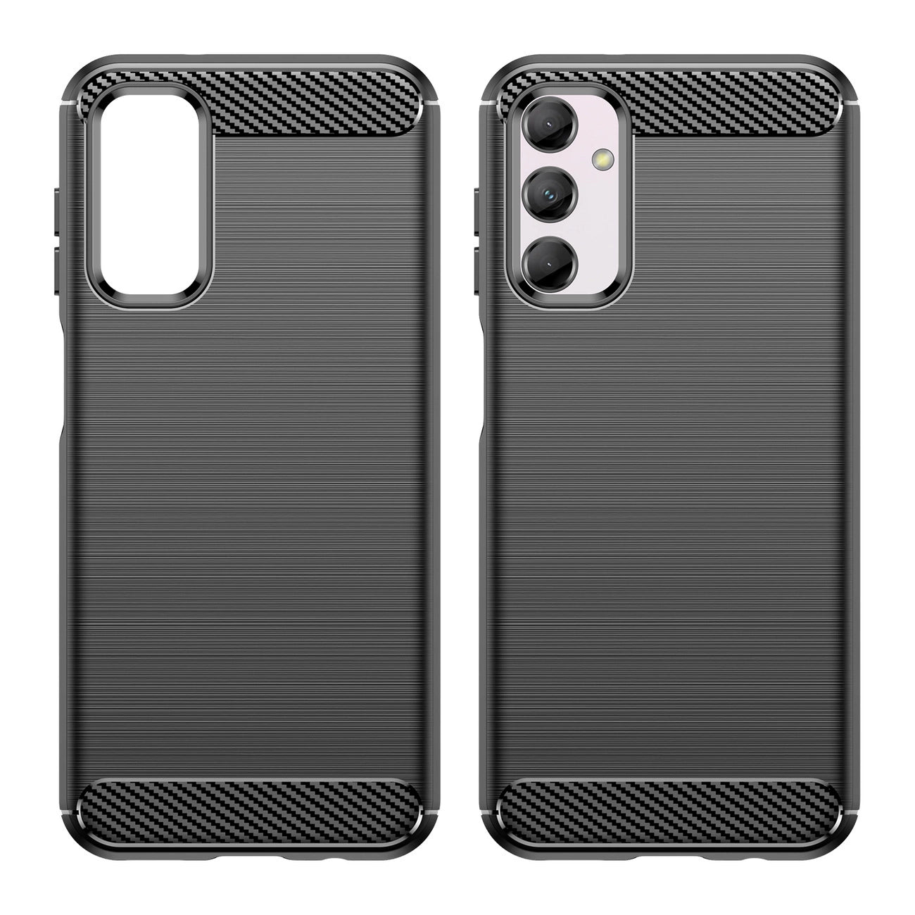 Flexible carbon pattern case for Samsung Galaxy M14 Carbon Case - black_1