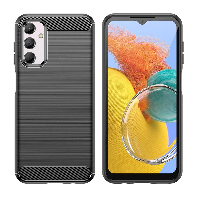 Flexible carbon pattern case for Samsung Galaxy M14 Carbon Case - black_2