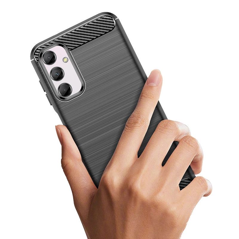 Flexible carbon pattern case for Samsung Galaxy M14 Carbon Case - black_5