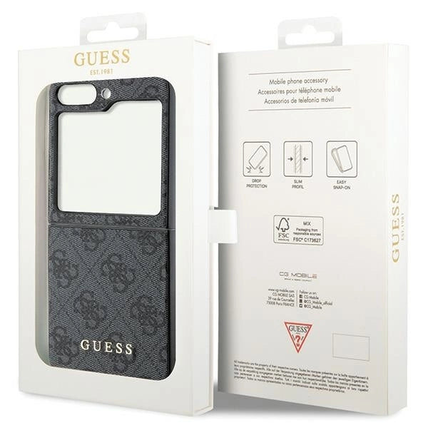 Guess 4G Charms Collection case for Samsung Galaxy Z Flip 5 - gray_7