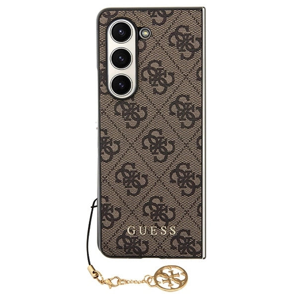 Guess GUHCZFD5GF4GBR F946 Z Fold5 brown/brown hardcase 4G Charms Collection_6