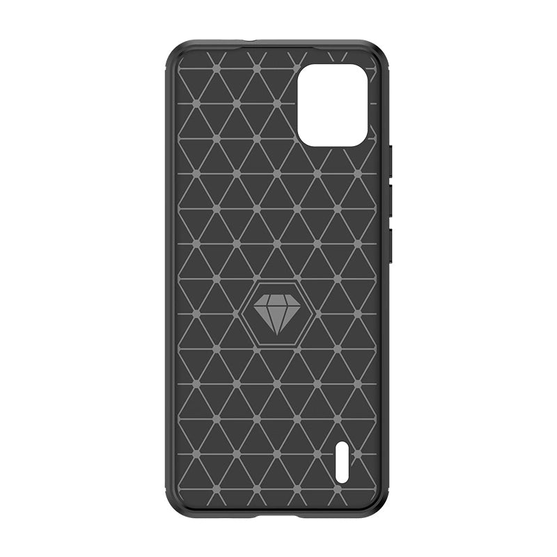 Carbon Case silicone case for Nokia C110 - black_3
